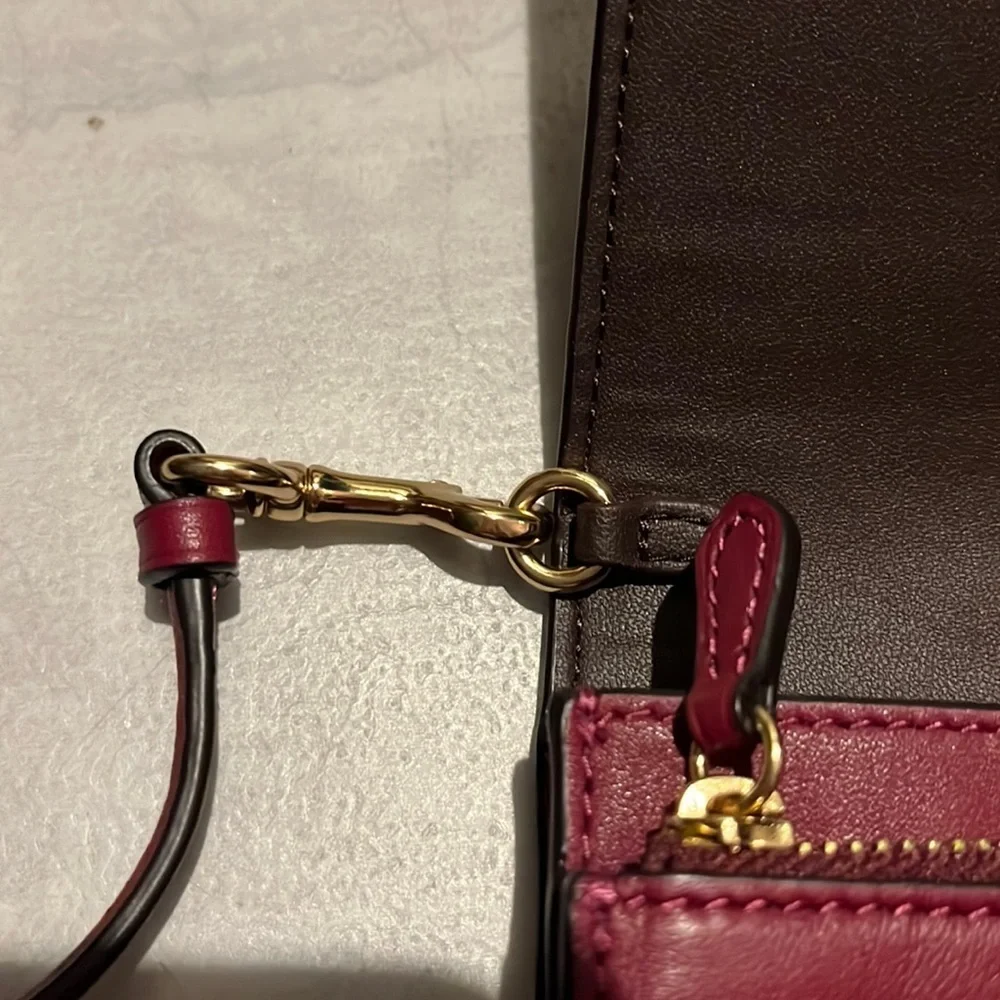 Coach Holiday Bells Crossbody bag Wallet Clutch coated canvas Collectible NWT